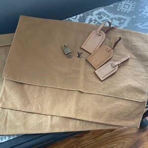 Louis Vuitton Set Includes: 2 Dust Bags, 3 Luggage Tags and Lock & Key #305